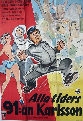 Alla Tiders 91 Karlsson (1953) afişi