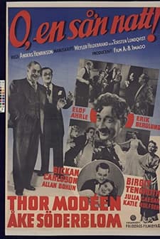 O, En Så'n Natt! (1937) afişi