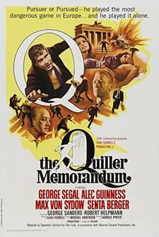 The Quiller Memorandum (1966) afişi
