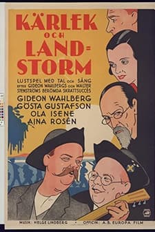 Kärlek Och Landstorm (1931) afişi