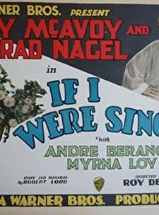 ıf ı Were Single (1927) afişi