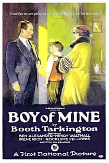 Boy Of Mine (1923) afişi