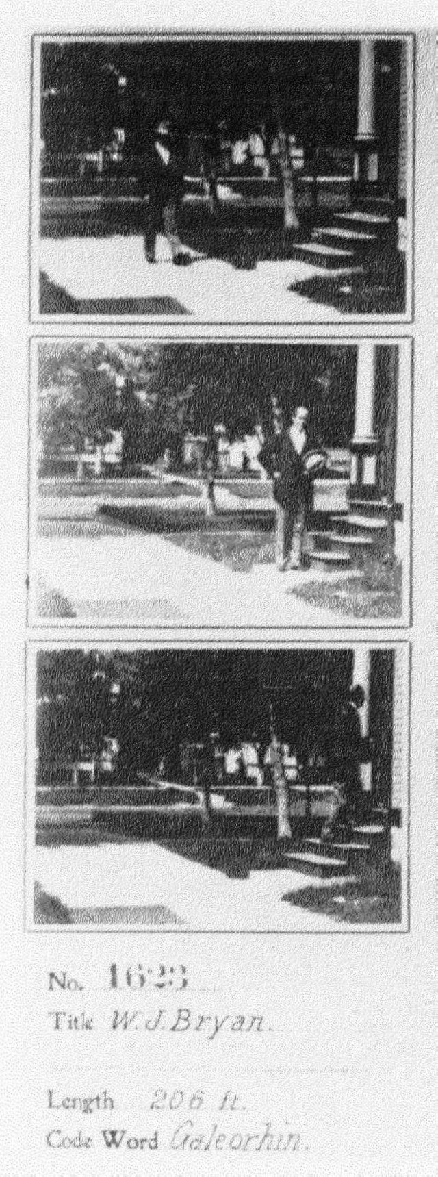 William J. Bryan in The Biograph (1900) afişi