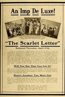 The Scarlet Letter (1911) afişi