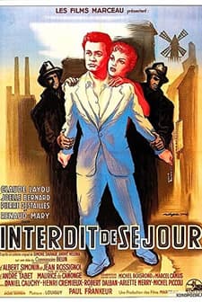 Interdit de séjour (1955) afişi