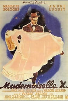 Mademoiselle X (1945) afişi