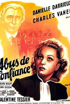 Abus de confiance (1937) afişi
