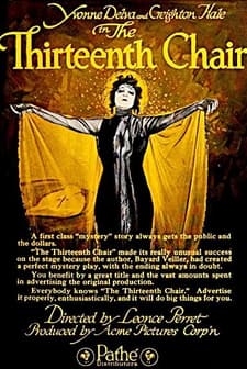 The Thirteenth Chair (1919) afişi