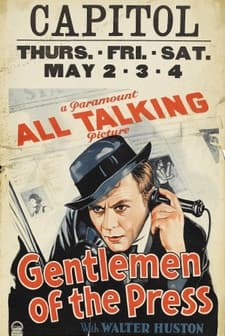 Gentlemen of the Press (1929) afişi