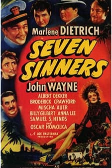 Seven Sinners (1940) afişi