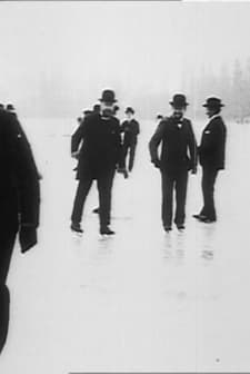 Patineurs Sur Le Lac D'enghien (1901) afişi