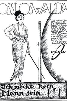 Ich möchte kein Mann sein (1918) afişi