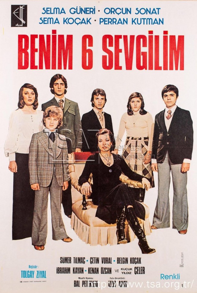 Benim Altı Sevgilim (1977) afişi