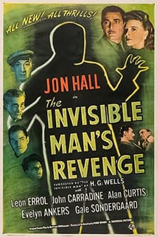The Invisible Man's Revenge (1944) afişi
