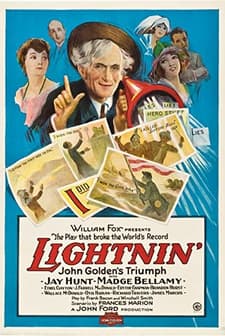 Lightnin (1925) afişi