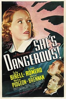 She's Dangerous (1937) afişi