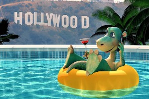 Sevimli Dinozor Tatilde Fotoğrafı