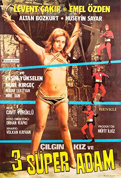 Çılgın Kız Ve Üç Süper Adam (1973) afişi