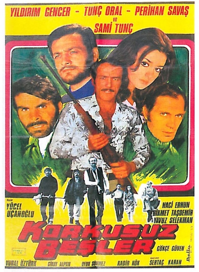 Korkusuz Beşler (1972) afişi