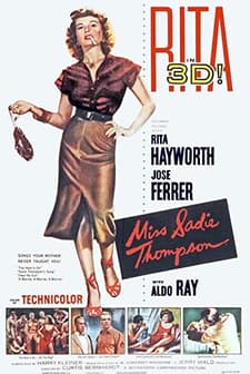 Miss Sadie Thompson (1953) afişi