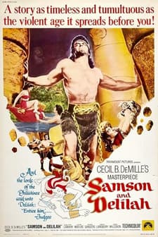 Samson And Delilah (1949) afişi