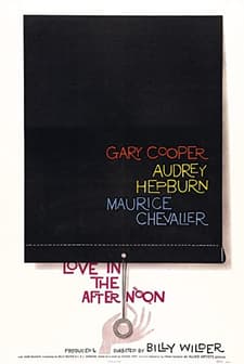Love in The Afternoon (1957) afişi