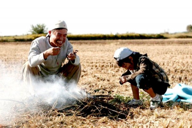 Cracked Eggs And Noodles Fotoğrafı