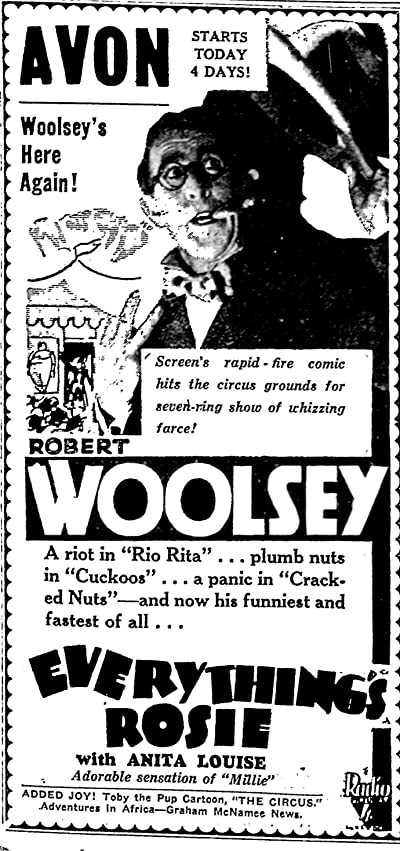 Everything's Rosie (1931) afişi