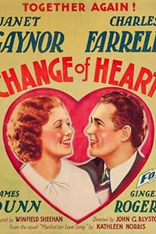 Change Of Heart (1934) afişi