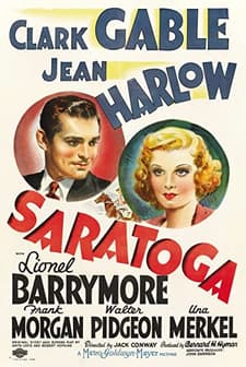 Saratoga (1937) afişi