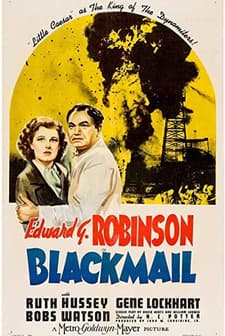 Blackmail (1939) afişi