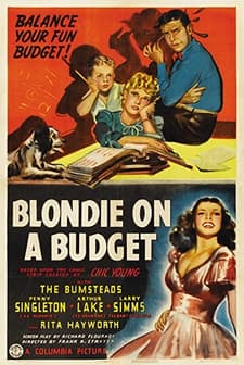 Blondie On A Budget (1940) afişi