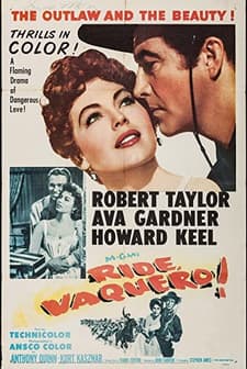 Ride, Vaquero! (1953) afişi