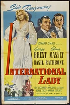 İnternational Lady (1941) afişi