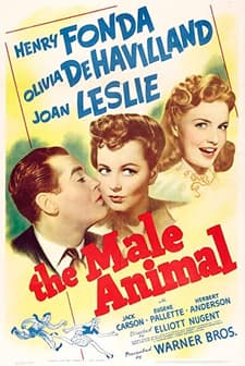 The Male Animal (1942) afişi
