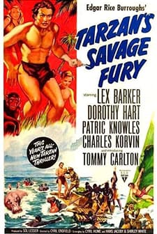 Tarzan's Savage Fury (1952) afişi