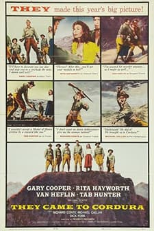 They Came To Cordura (1959) afişi
