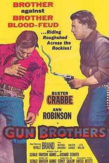 Gun Brothers (1956) afişi