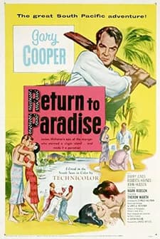 Return To Paradise (1953) afişi