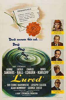 Lured (1947) afişi