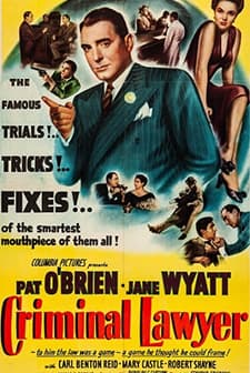 Criminal Lawyer (1951) afişi