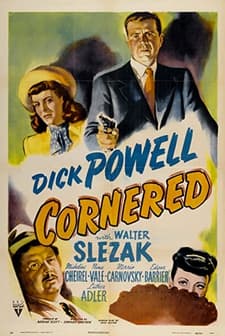 Cornered (1945) afişi