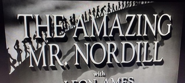 The Amazing Mr. Nordill (1947) afişi