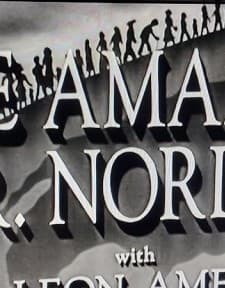 The Amazing Mr. Nordill (1947) afişi