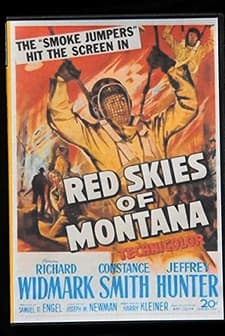 Red Skies of Montana (1952) afişi