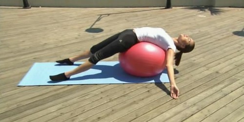 Ebru şallı ile Pilates fotoğrafı