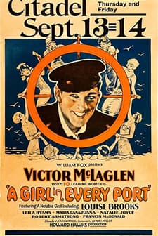 A Girl in Every Port (1928) afişi