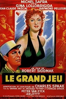 Le grand jeu (1954) afişi