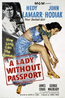 A Lady Without Passport (1950) afişi
