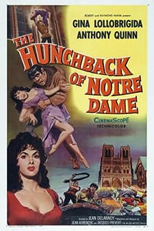 Notre Dame'ın Kamburu (1956) afişi